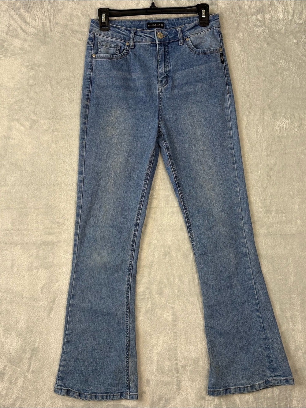 Silver Jeans Womens Size 16  CARA Boot Medium Wash Blue Denim Fits 27x29